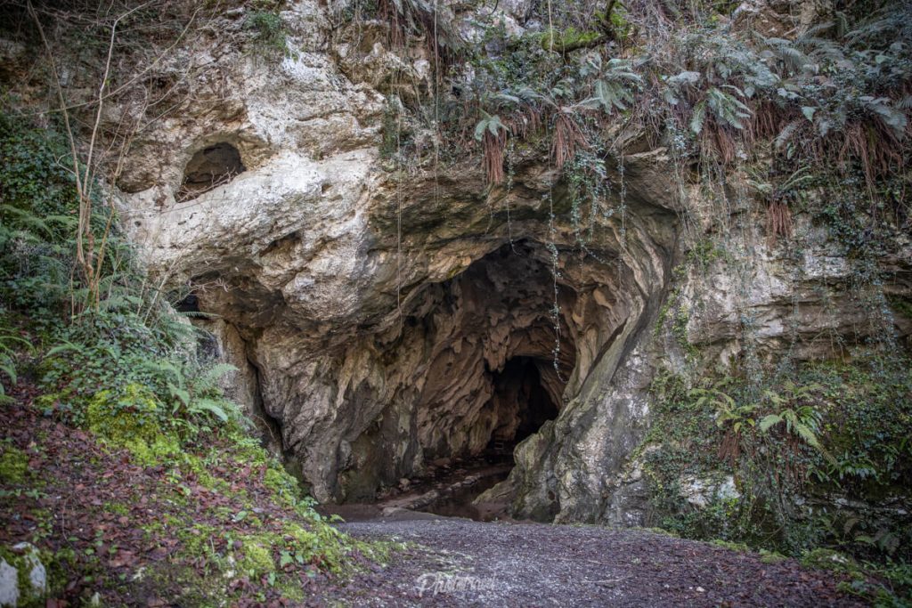 Vista frontal Cueva de San Pedrín - Sariego